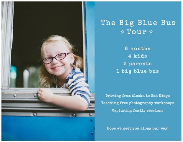 Amy Earle"s big blue bus tour