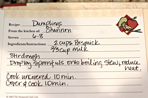 Dumplings Recipe familybringsjoy.com