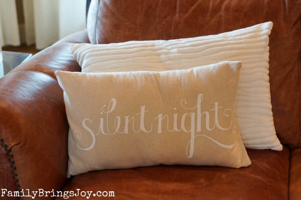 Silent Night Pillow familybringsjoy.com
