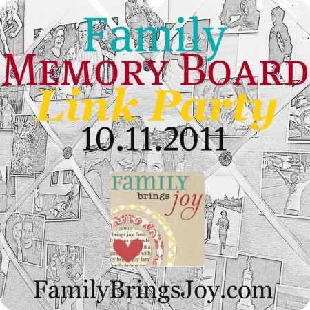 Family Memory Board Link Party