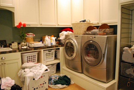 Messy Laundry Room
