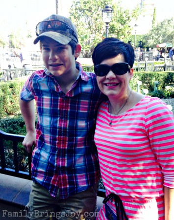 son & I at Disney Land family